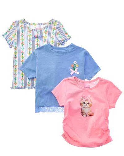 Freestyle Kids' 3pk Little Country Cutie Top In Multi