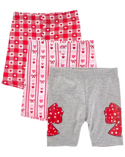 Freestyle 3pk Valentine Bike Short In Multi