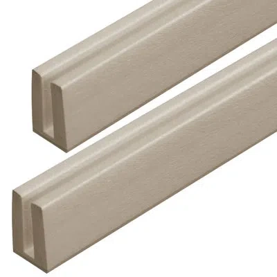 Freestyle 48" H X 1.18" W Clay Vinyl Lattice Cap (2-pack) In Brown