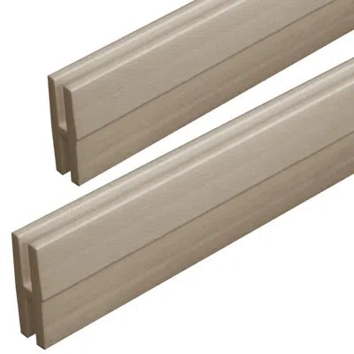 Freestyle 48" H X 2.13" W Vinyl Lattice Panel Trellis In Brown