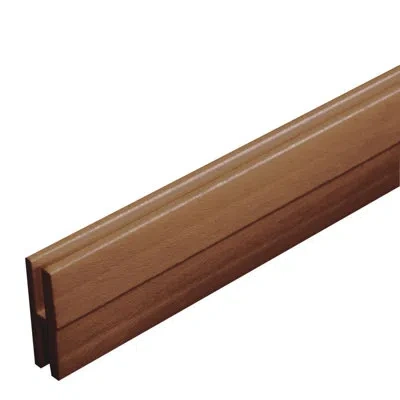 Freestyle 48" H X 2.15" W Vinyl Lattice Divider (2-pack) In Brown