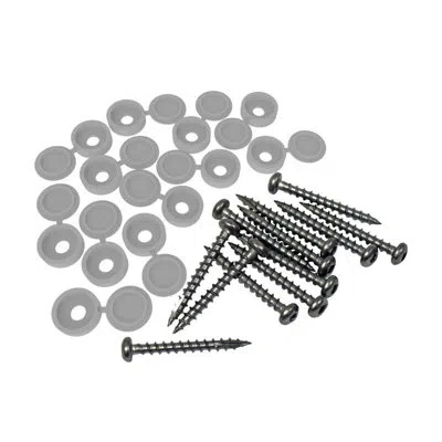 Freestyle Decorative Screen Panel Fastener Kit In Gray