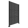 Freestyle Decorative Screen Panel Frame Kit With 2 Ft. X 4 Ft. Boardwalk In Black