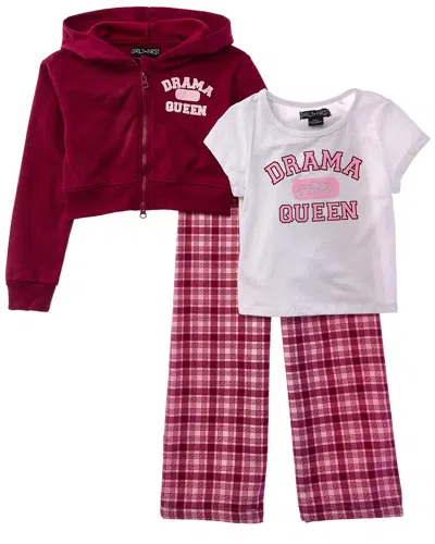 Freestyle Kids' Drama Queen 3pc Lounge Set In Multi