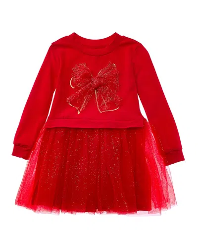 Freestyle Kids' Present Tulle Dress In Red