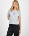 Freeze 24-7 Juniors' Embroidered Snoopy Baby T-shirt