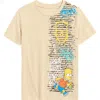 Freeze Bart Over Back Graphic T-shirt In Sand