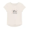 Freeze Disney Cats & Dogs Little & Big Kid Girls Crew Neck Short Sleeve Regular Fit Graphic T-shirt In Neutral