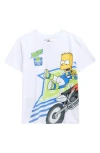 Freeze Kids' Bart Simpson Graphic T-shirt In White