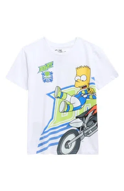Freeze Kids' Bart Simpson Graphic T-shirt In White