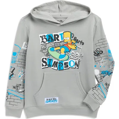 Freeze Kids' Bart Simpson Hoodie In Silver