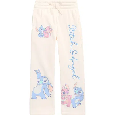 Freeze Kids' Disney Stitch & Angel Sweatpants In White