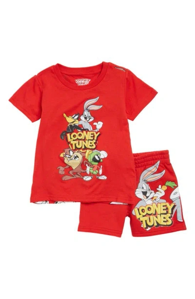 Freeze Kids' Looney Tunes Graphic T-shirt & Shorts Set In Red