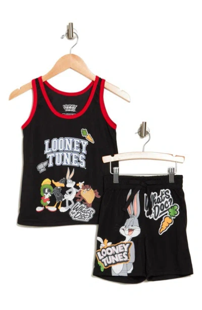 Freeze Kids' Looney Tunes Graphic Tank & Shorts Set In Black