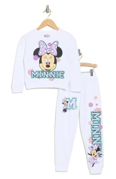 Freeze Kids' Minnie Mouse Fleece Pullover & Joggers Set (little Kid)<br /> In White
