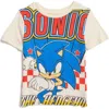 Freeze Kids' Sonic The Hedgehog® Oversize Graphic T-shirt In Cream