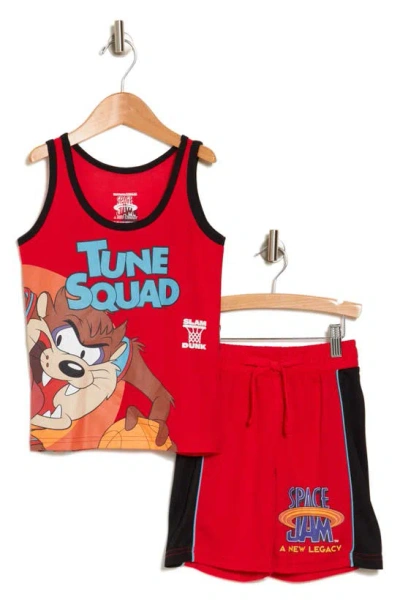 Freeze Kids' Space Jam™ Graphic Tank & Shorts Set In Red