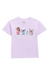 Freeze Kids' Stitch Embroidered T-shirt In Purple
