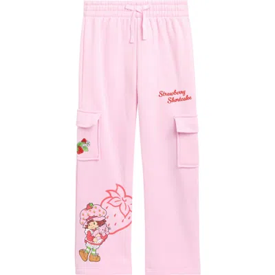 Freeze Kids' Strawberry Shortcake Cargo Sweatpants In Pink