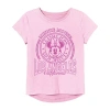 Freeze Little & Big Kid Girls Round Neck Short Sleeve Regular Fit Minnie Mouse Graphic T-shirt In Pink
