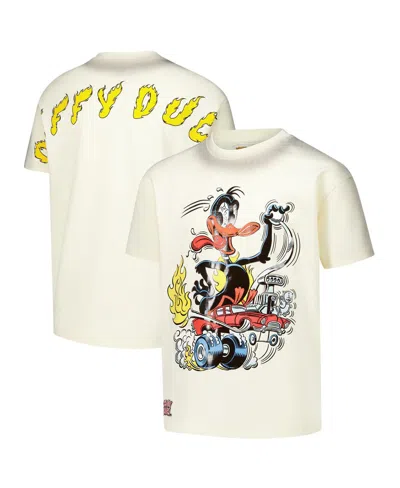 Freeze Max Kids' Big Boys And Girls Cream Looney Tunes Hot Rod Daffy T-shirt