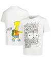 Freeze Max Big Boys And Girls  White The Simpsons Bart Sketch T-shirt In White