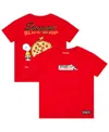 Freeze Max Big Boys And Girls Red Peanuts Snoopy's Slice Shop T-shirt In Red