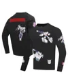 Freeze Max Men's And Women's Bumblebee Transformers Happy And Together Pullover Sweatshirt In Black