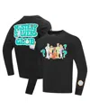Freeze Max Men's And Women's  Black Scooby-doo Mystery Solving Club Pullover Sweatshirt In Black