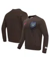 Freeze Max Men's And Women's  Brown Looney Tunes Taz Savage Horror Pullover Sweatshirt In Brown
