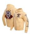 Freeze Max Men's And Women's  Tan Looney Tunes Despicable Daffy Duck Full-zip Hoodie In Tan