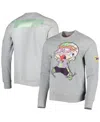 Freeze Max Men's And Women's  Heather Gray Rugrats Chuckie Runaway Football Pullover Sweatshirt In Heather Gray