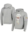 Freeze Max Men's And Women's  Heather Gray Rugrats Tommy Football Pullover Hoodie In Heather Gray