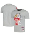FREEZE MAX MEN'S AND WOMEN'S FREEZE MAX HEATHER GRAY TOM AND JERRY UNIVERSITY T-SHIRT