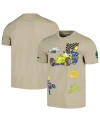 Freeze Max Men's And Women's  Khaki The Simpsons Racing T-shirt In Khaki