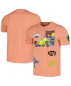 Freeze Max Men's And Women's  Orange The Simpsons Racing T-shirt In Orange