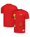 Freeze Max Men's And Women's  Red Looney Tunes Positive Energy T-shirt In Red