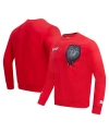 Freeze Max Men's And Women's  Red Looney Tunes Taz Savage Horror Pullover Sweatshirt In Red
