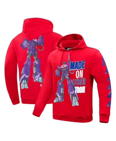 Freeze Max Men's And Women's  Red Transformers Made On Cybertron Pullover Hoodie