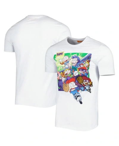Freeze Max Men's And Women's  White Rugrats Family Baseball Trip T-shirt