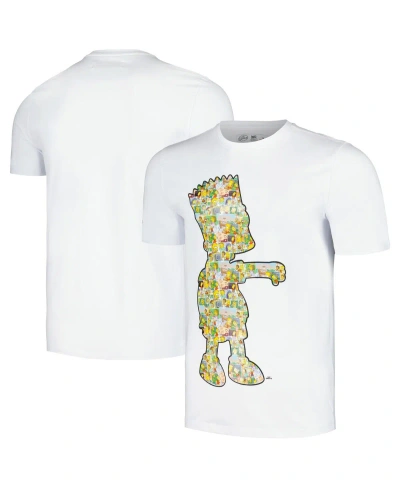 Freeze Max Men's And Women's  White The Simpsons Postcards T-shirt