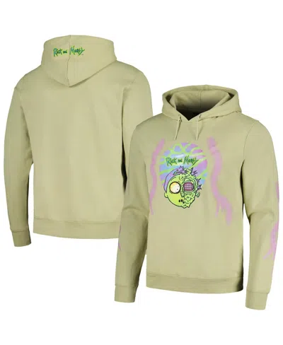 Freeze Max Men's And Women's Olive Rick And Morty Pullover Hoodie In Green