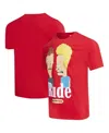 Freeze Max Men's And Women's Red Beavis And Head Rude T-shirt