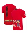 Freeze Max Men's And Women's Red Bumblebee T-shirt In Red