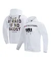 Shop Freeze Max Men's And Women's White Ghostbusters I Ain't Afraid Of No Ghost Pullover Hoodie