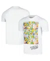 Freeze Max Men's And Women's White The Simpsons Springfield Elementary Postcards T-shirt In White