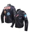 Freeze Max Men's Black Chucky Wanna Play Biker Full-zip Jacket In Black