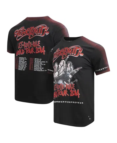 Freeze Max Men's Black Aerosmith Let Rock Rule The World Tour T-shirt