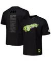 Freeze Max Men's Black Batman Comics Batmobile Loose Fit T-shirt