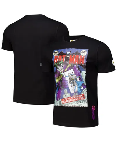 Freeze Max Men's Black Batman Comics The Joker Comic Regular Fit T-shirt